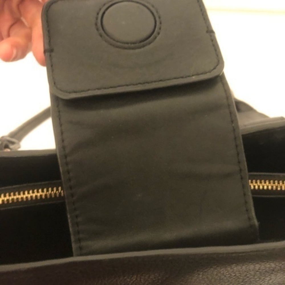 COACH swagger carryall black pebbled leather tote - Picture 14 of 16